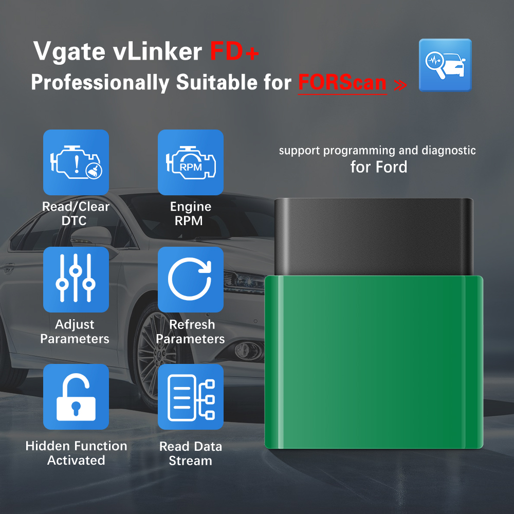 Vfd With Brake Resistor - Vgate VLinker FD+ ELM327 BT 4.0/