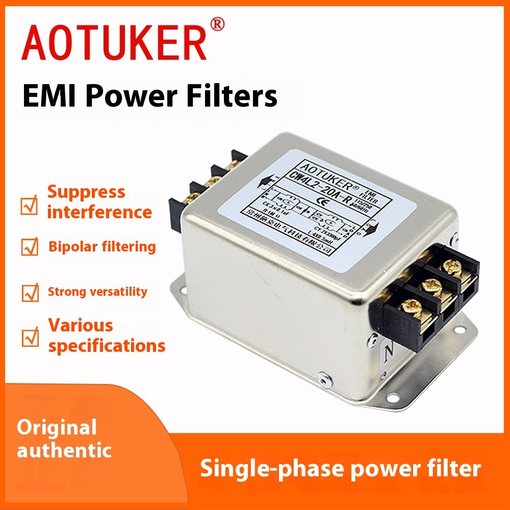 Vfd Emi Filter 3 Phase - Filter Daya EMI 115V/220V250V Filter Fase