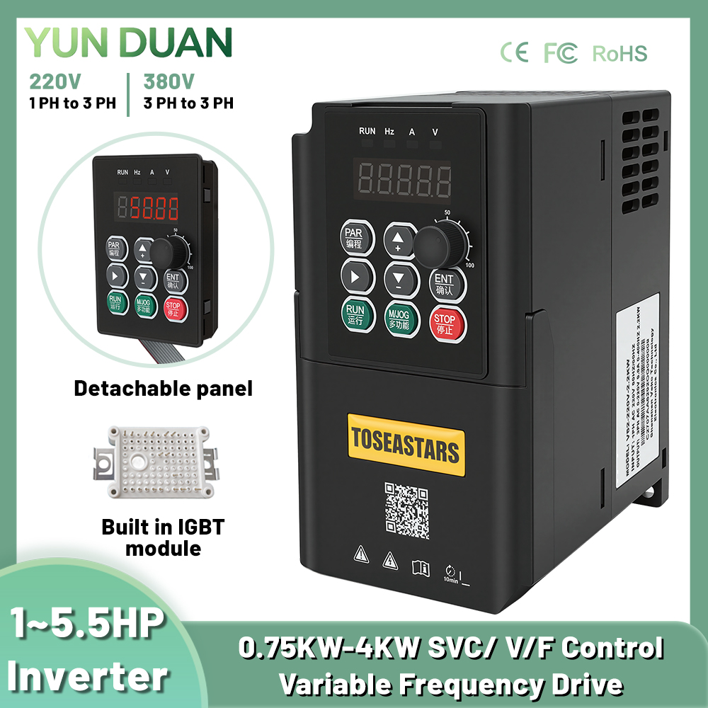 Vfd 1.5Kw 220V Vector Control - 750W 1,5KW 2,2KW 4KW Penggerak Frekuensi