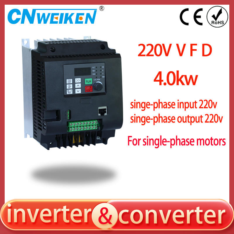 Vfd 0.75Kw Mini Inverter - 220V 0.75KW 1HP Mini VFD Konverter