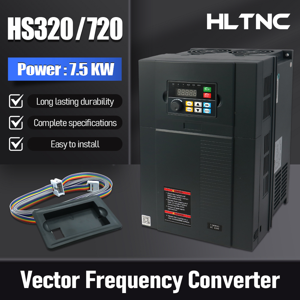 Vfd 7.5Kw Inverter Motor - HTNC HS320-7.5 7.5KW VFD Konverter Frekuensi