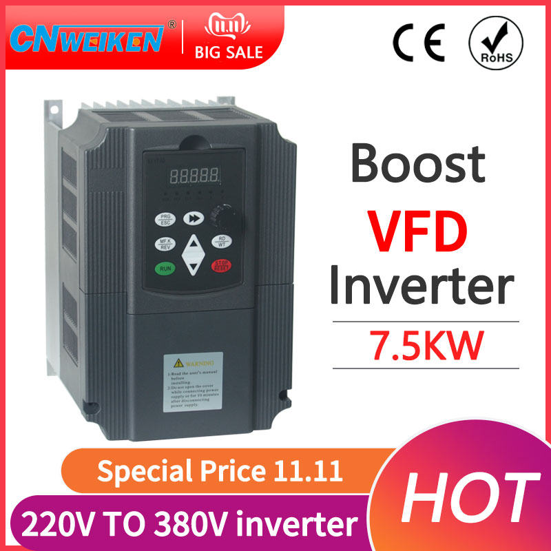 Vfd 2.2Kw Single Phase 220V - 7.5KW 220V Inverter Fase Tunggal Input