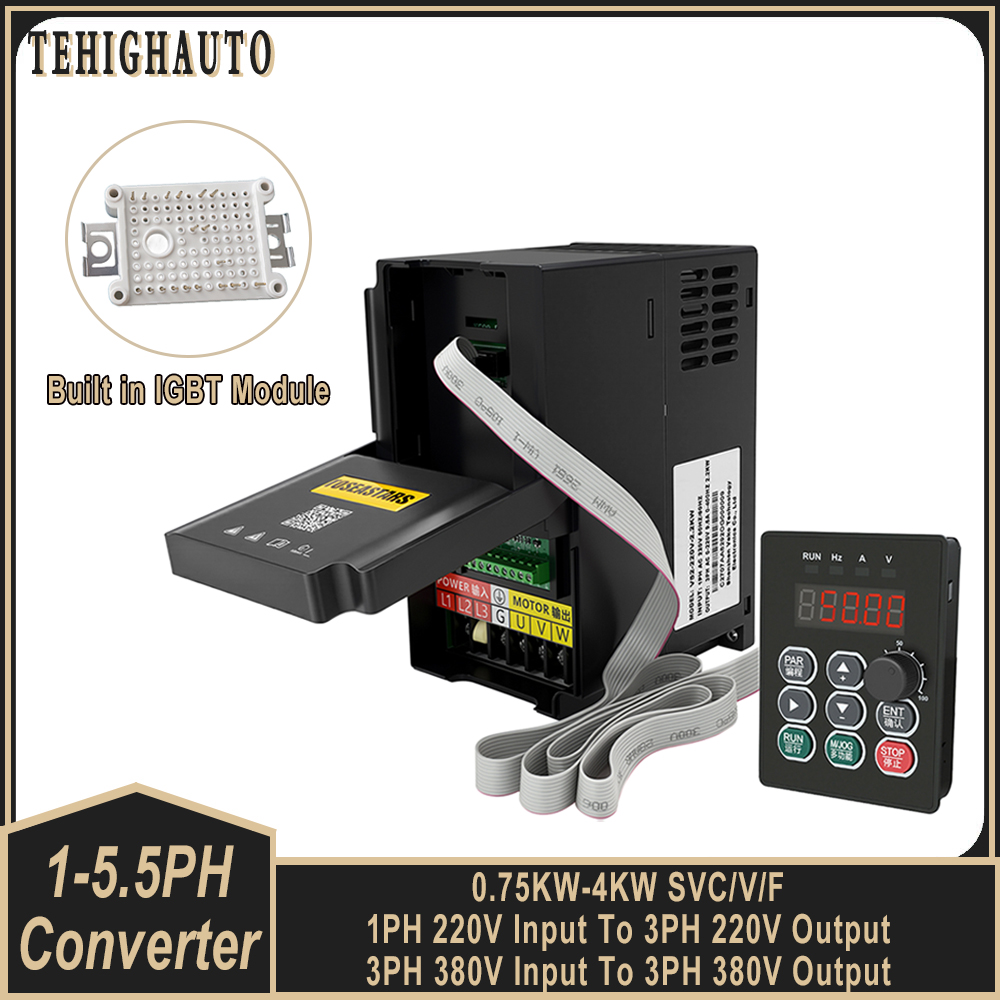 Vfd 1.5Kw 220V Vector Control - Penggerak Frekuensi Variabel 220V/380V 1PH/3PH ke