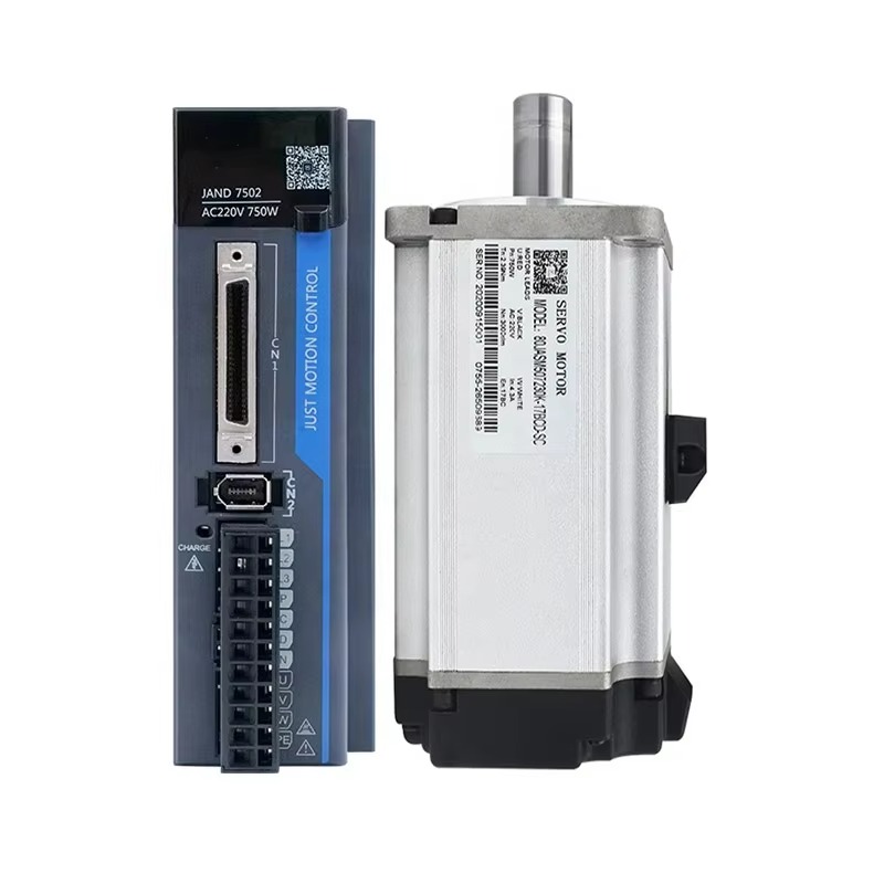 Servo Driver 750W Ac Servo Motor - 80JASM507230K-17B-SC+JAND7502-20B untuk Mesin CNC, Motor Servo