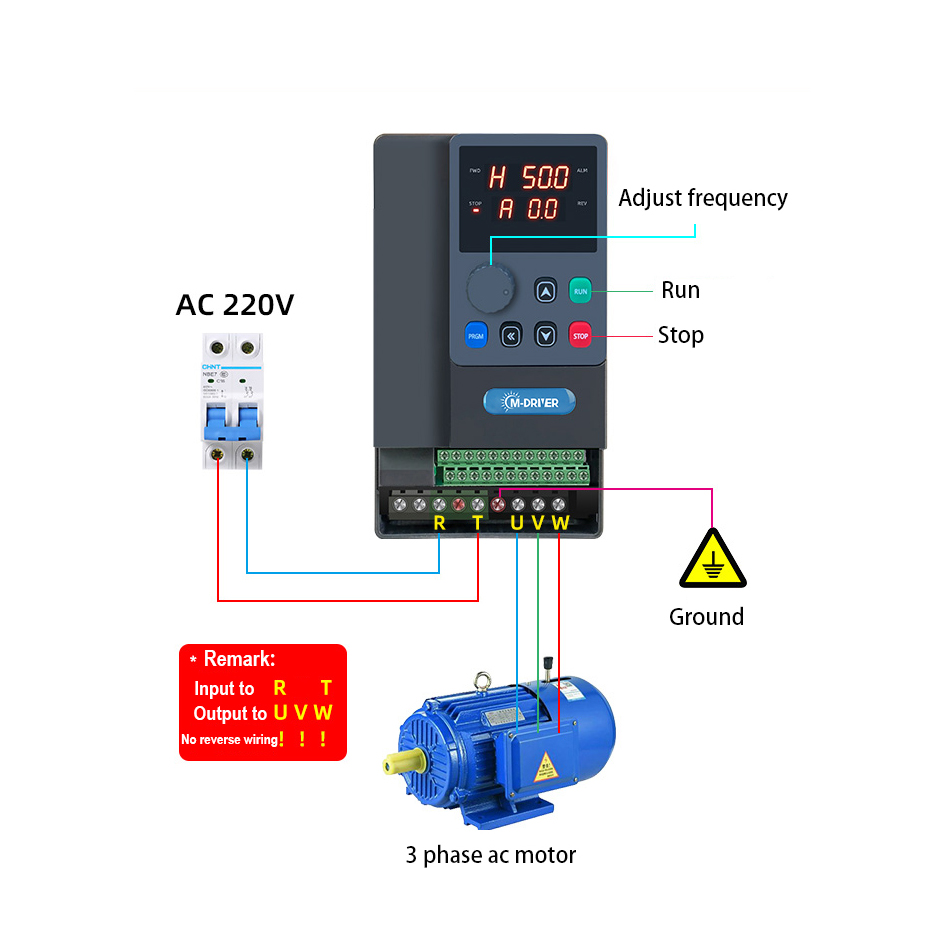 Vfd 2.2Kw Single Phase 220V - Drive VFD Fase Tunggal 220V 1hp