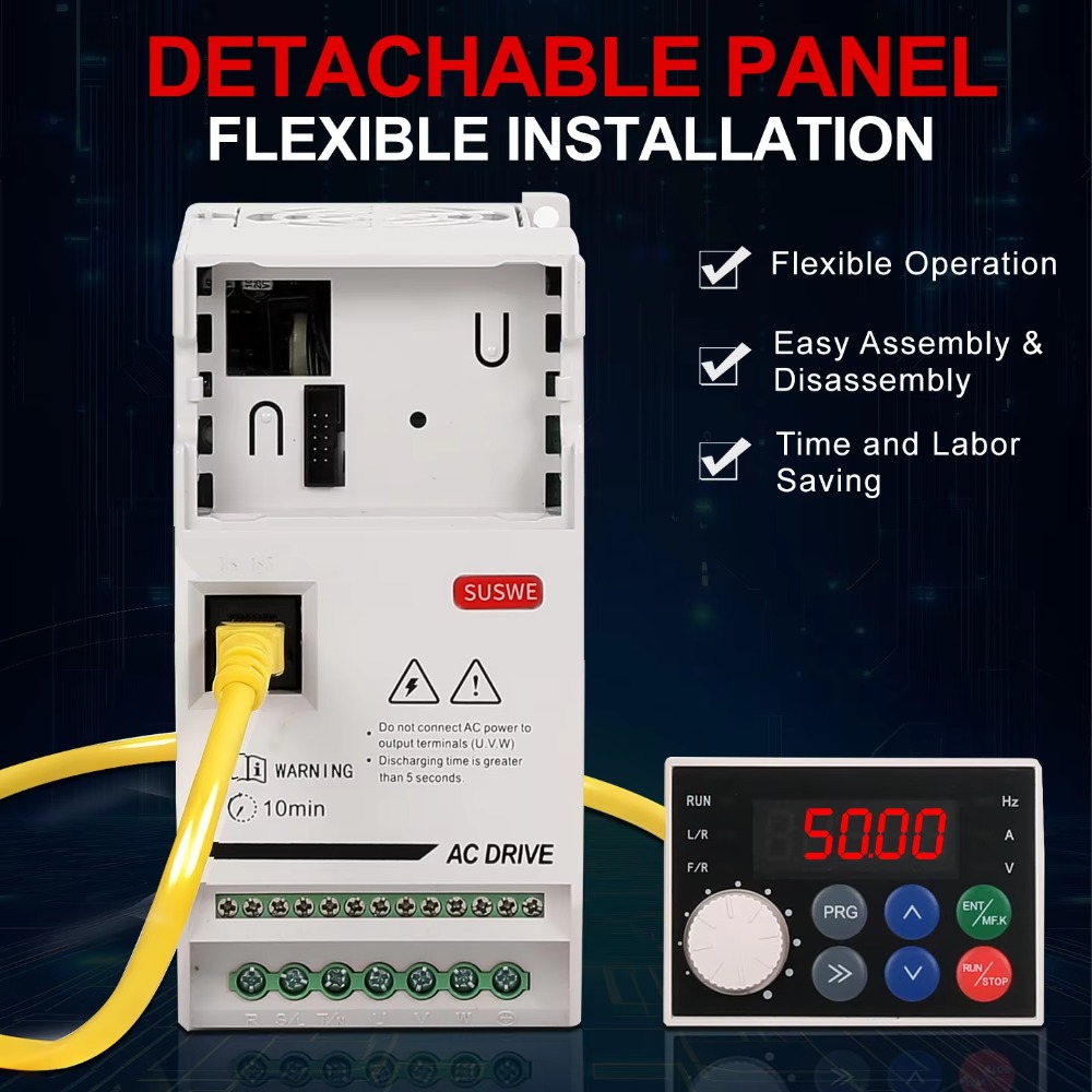 Vfd 1.5Kw 220V Vector Control - SU650, Inverter Pengontrol Vektor Fase Tunggal