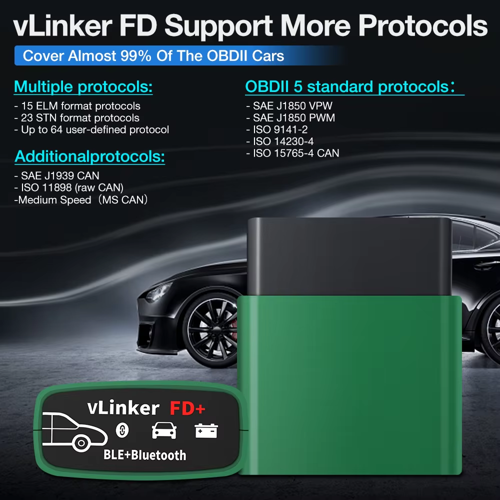 Vgate VLinker FD+ ELM327 BT 4. - Vfd With Brake Resistor ulasan dan harga