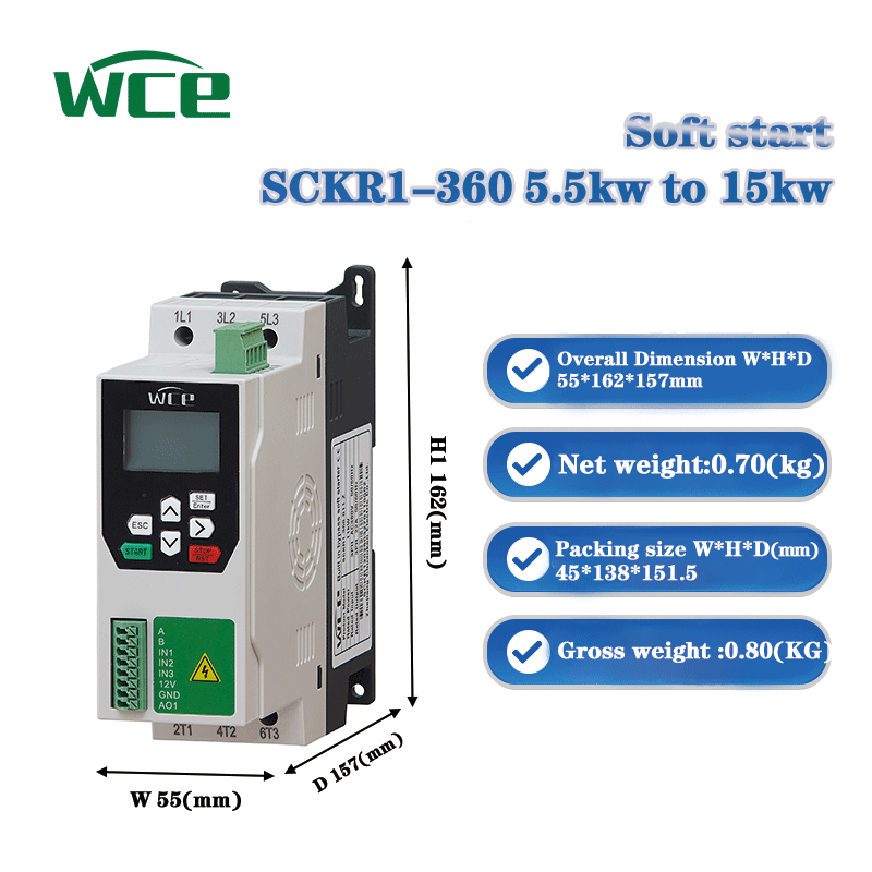 Motor Soft Starter 0.75KW-5.5K - Variable Frequency Drive 3 Phase 380V ulasan dan harga