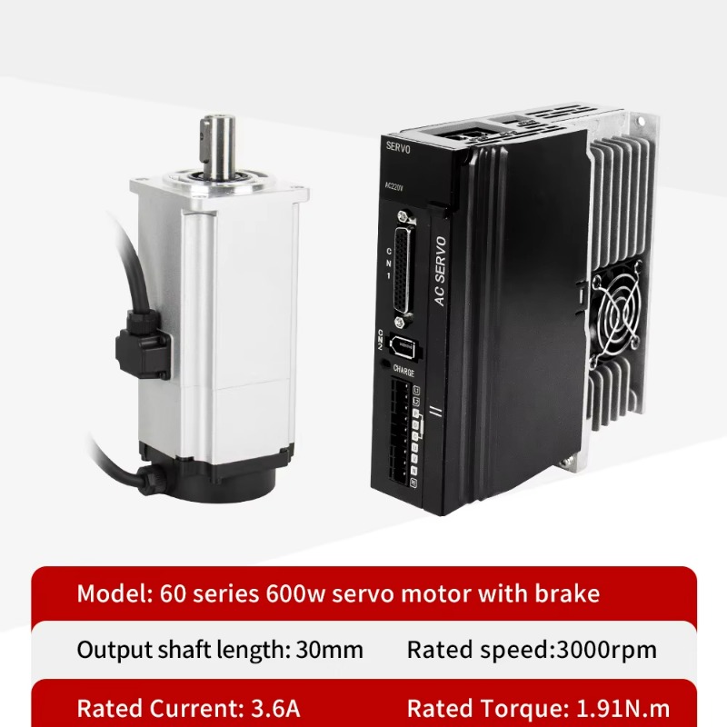 Motor Servo AC 60ST 3000RPM de - Servo Motor 400W With Driver ulasan dan harga