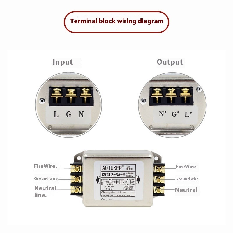 Filter Daya EMI 115V/220V250V  - Vfd Emi Filter 3 Phase ulasan dan harga