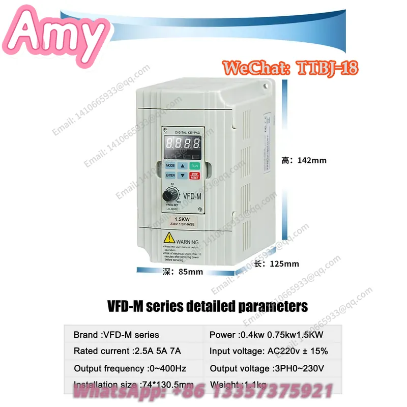 Baru, tersedia, harga bagus VF - Vfd 2.2Kw Single Phase 220V ulasan dan harga