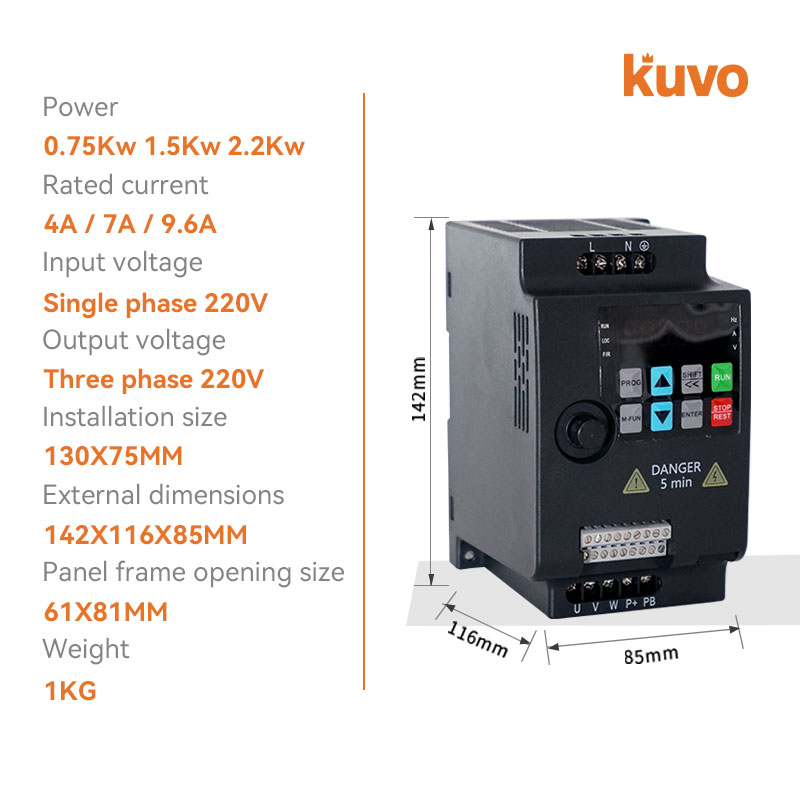 220V 0,75KW/1,5KW/2,2KW 1HP/2H - Vfd 0.75Kw Mini Inverter ulasan dan harga