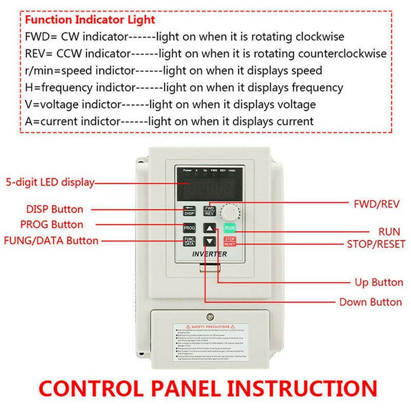 A73K 6X 2,2KW 3HP 220V Pengger - Vfd 2.2Kw Single Phase 220V ulasan dan harga