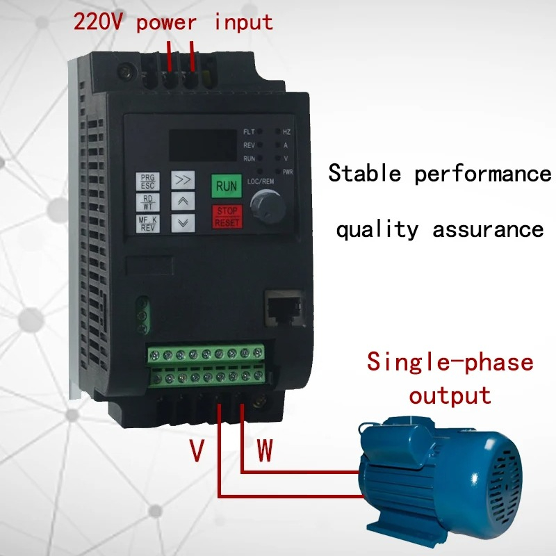 Inverter VFD 1.5KW/2.2KW/ Konv - Vfd 2.2Kw Single Phase 220V ulasan dan harga