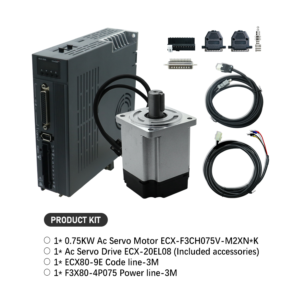 Motor Servo AC 750W & Kit Driv - Servo Driver 750W Ac Servo Motor ulasan dan harga