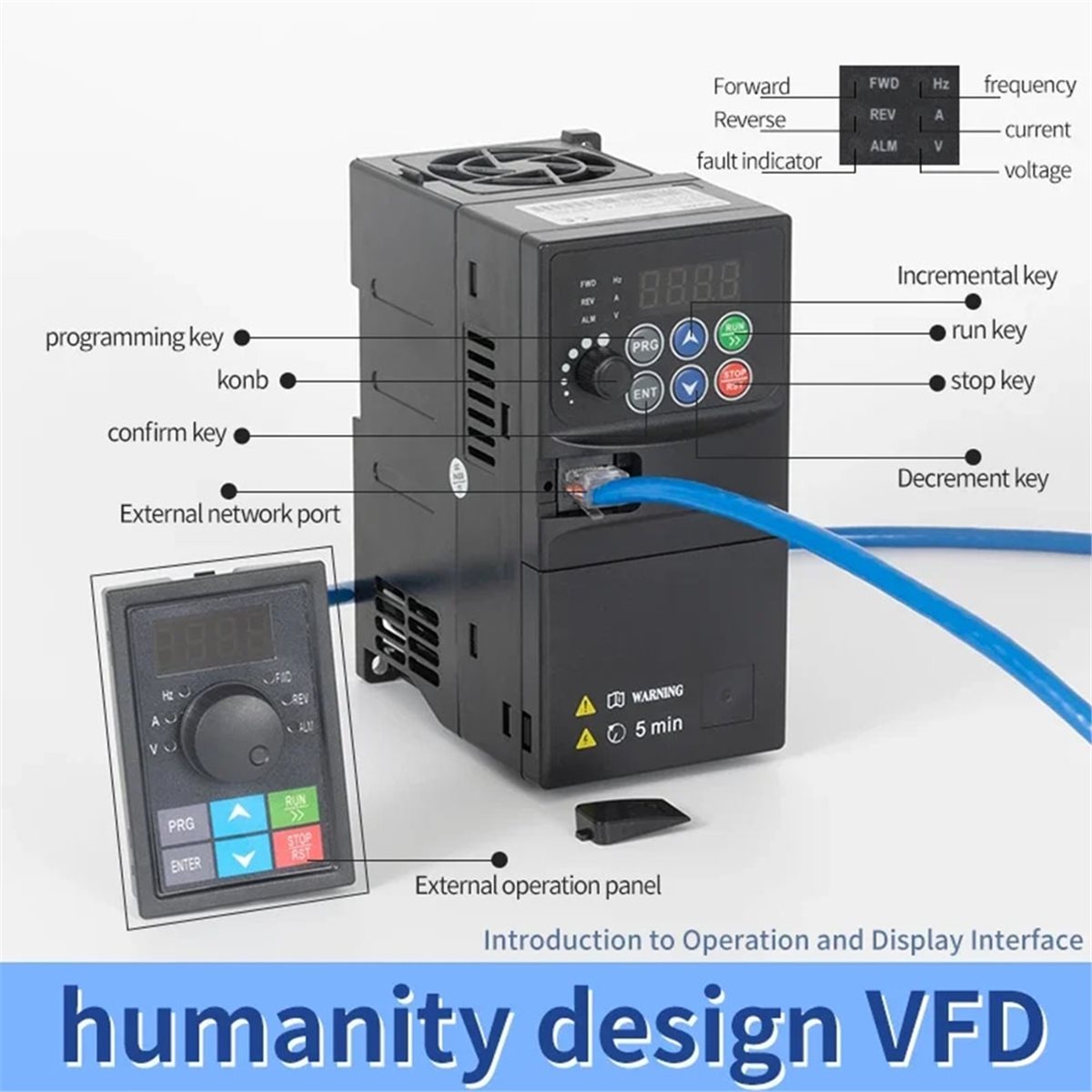 A10I 1.5/2.2 KW VFD Konverter  - Variable Frequency Drive 3 Phase 380V ulasan dan harga