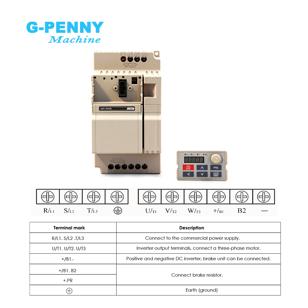 G-Penny 3.7kw ‌   Inverter Vek - Variable Frequency Drive 3 Phase 380V ulasan dan harga