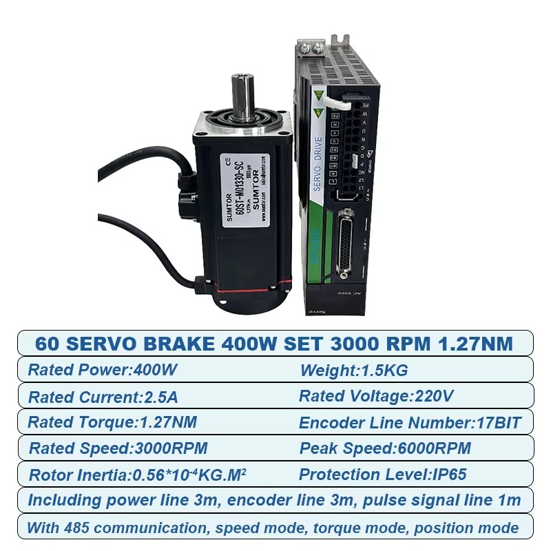 Kit Motor Servo 220v 400w, Mot - Servo Motor 400W With Driver ulasan dan harga