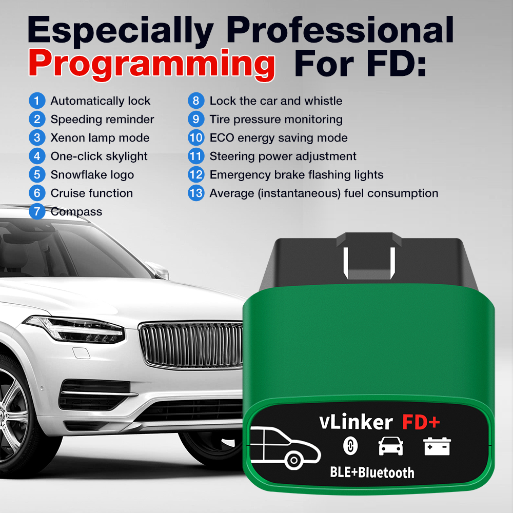 Vgate VLinker FD ELM327 FORSca - Vfd With Brake Resistor ulasan dan harga