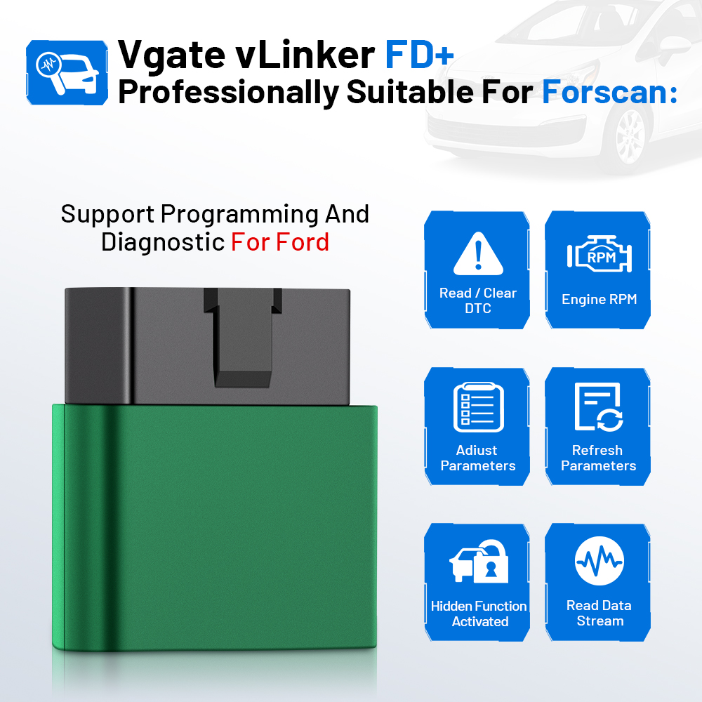 Vgate VLinker FD ELM327 FORSca - Vfd With Brake Resistor ulasan dan harga