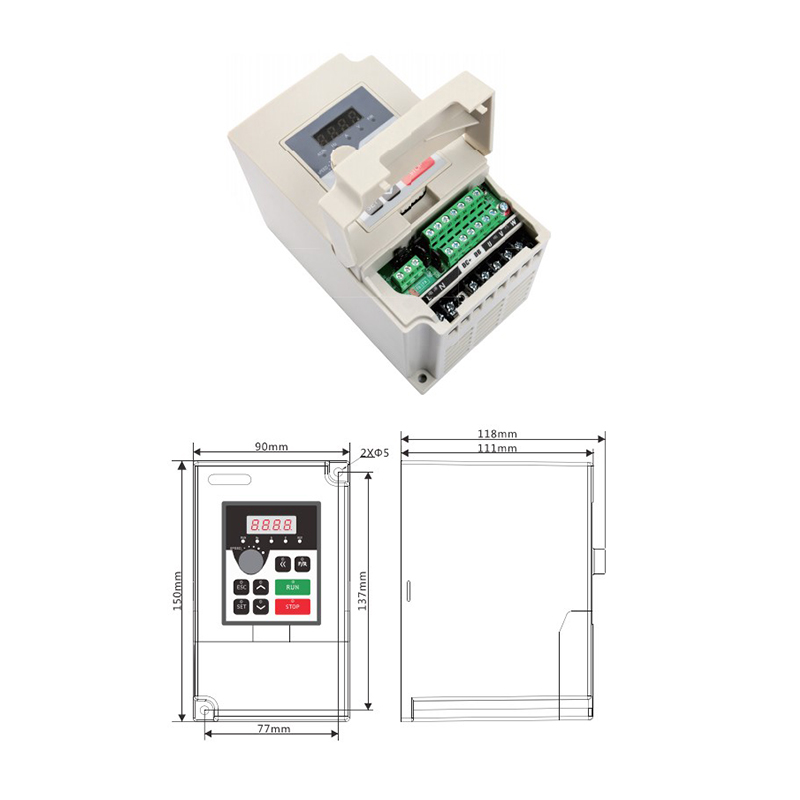 220V 1,5kw VFD Penggerak Freku - Vfd 1.5Kw 220V Vector Control ulasan dan harga