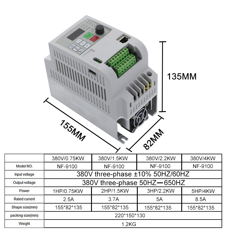 NFLIXIN VFD 380V 2.2KW/4KW/5.5 - Vfd 7.5Kw Inverter Motor ulasan dan harga