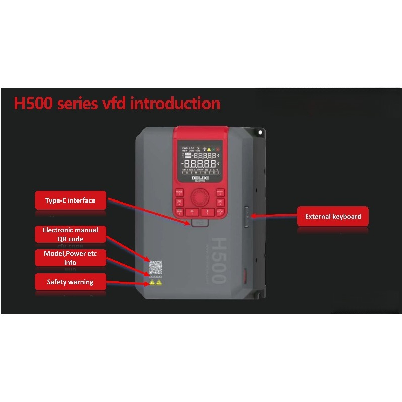 Inverter Frekuensi Konverter V - Vfd 1.5Kw 220V Vector Control ulasan dan harga