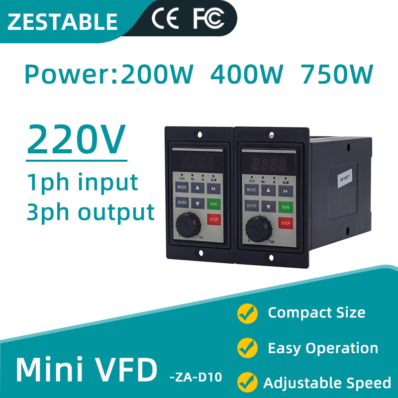 Konverter Penggerak Frekuensi  - Vfd 0.75Kw Mini Inverter ulasan dan harga